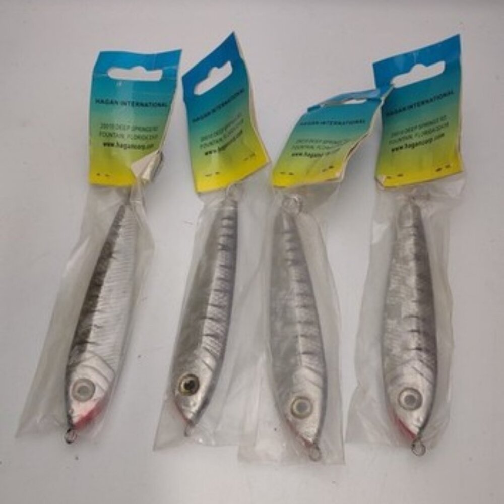 Jig It 4 Pieces Jigs 8oz Holographic Saltwater Fishing Lures With Treble Hook